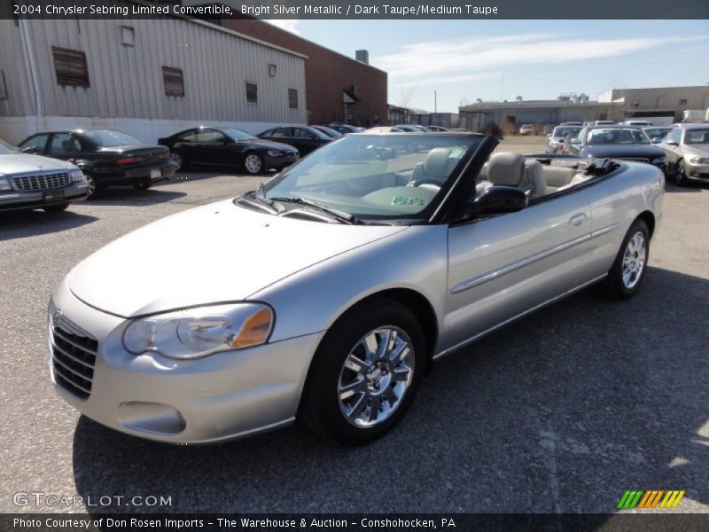 Bright Silver Metallic / Dark Taupe/Medium Taupe 2004 Chrysler Sebring Limited Convertible