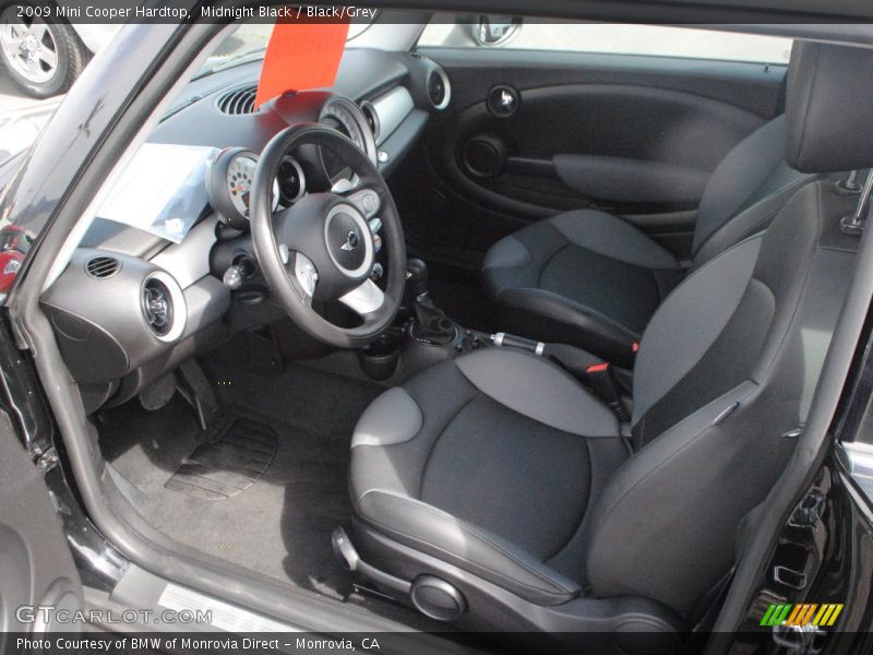 Midnight Black / Black/Grey 2009 Mini Cooper Hardtop