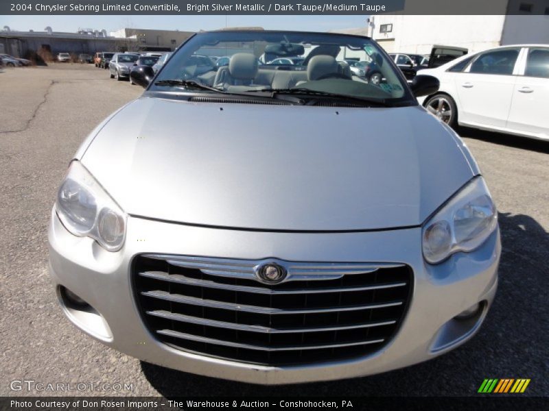 Bright Silver Metallic / Dark Taupe/Medium Taupe 2004 Chrysler Sebring Limited Convertible