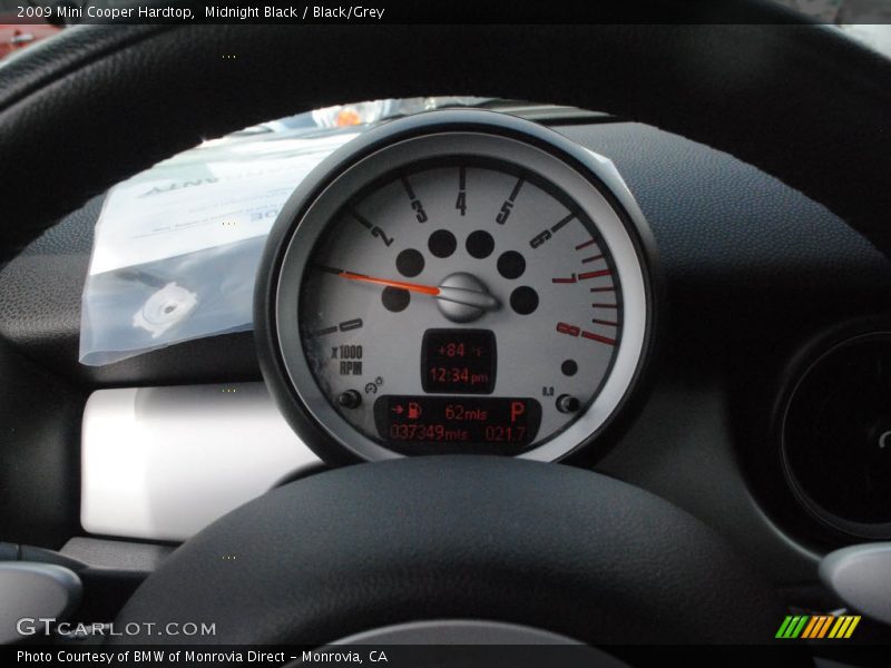 Midnight Black / Black/Grey 2009 Mini Cooper Hardtop