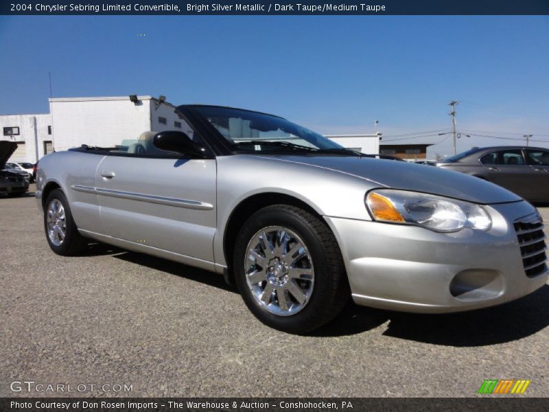 Bright Silver Metallic / Dark Taupe/Medium Taupe 2004 Chrysler Sebring Limited Convertible