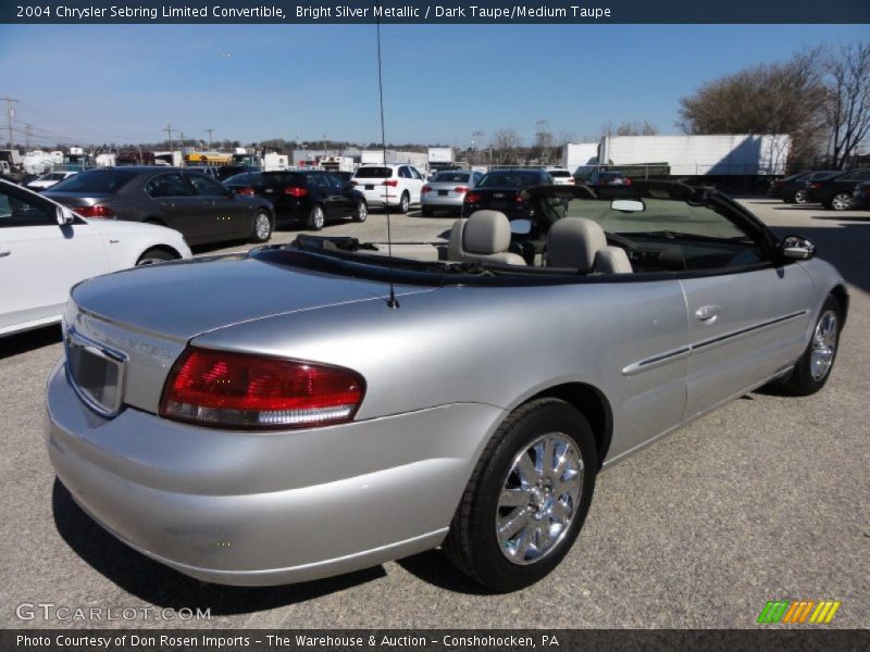 Bright Silver Metallic / Dark Taupe/Medium Taupe 2004 Chrysler Sebring Limited Convertible