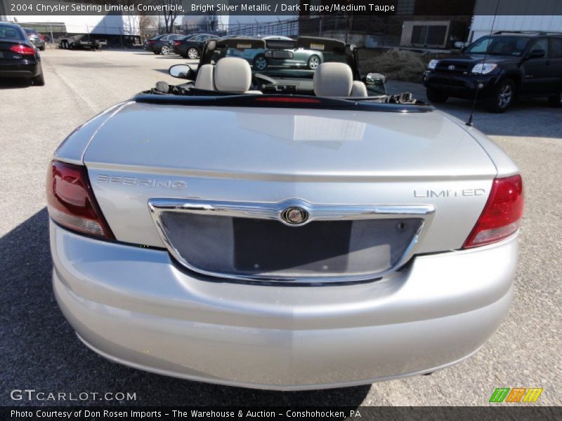 Bright Silver Metallic / Dark Taupe/Medium Taupe 2004 Chrysler Sebring Limited Convertible
