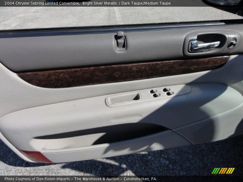 Bright Silver Metallic / Dark Taupe/Medium Taupe 2004 Chrysler Sebring Limited Convertible