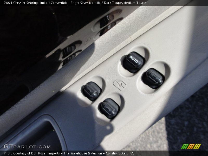 Bright Silver Metallic / Dark Taupe/Medium Taupe 2004 Chrysler Sebring Limited Convertible