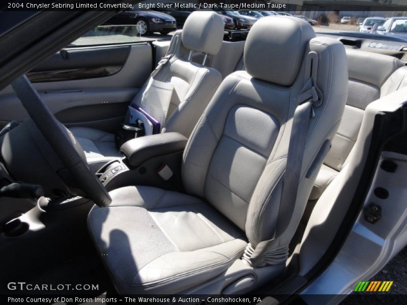 Bright Silver Metallic / Dark Taupe/Medium Taupe 2004 Chrysler Sebring Limited Convertible