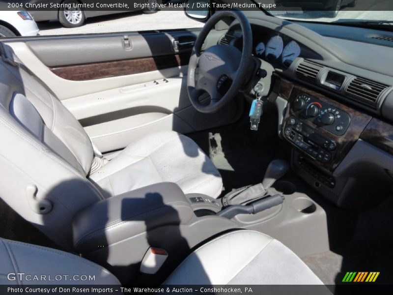 Bright Silver Metallic / Dark Taupe/Medium Taupe 2004 Chrysler Sebring Limited Convertible