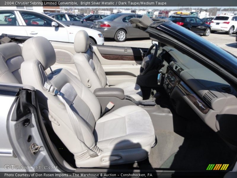 Bright Silver Metallic / Dark Taupe/Medium Taupe 2004 Chrysler Sebring Limited Convertible
