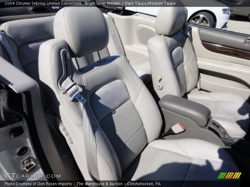 Bright Silver Metallic / Dark Taupe/Medium Taupe 2004 Chrysler Sebring Limited Convertible