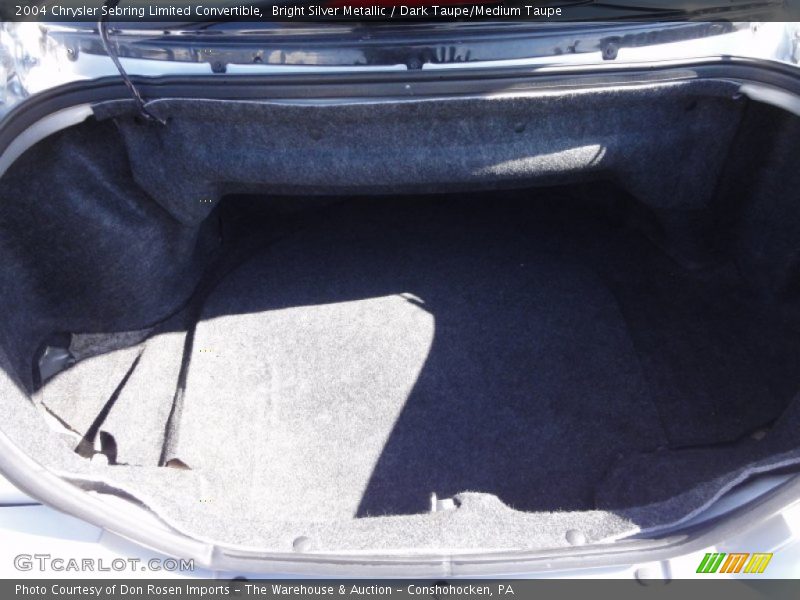 Bright Silver Metallic / Dark Taupe/Medium Taupe 2004 Chrysler Sebring Limited Convertible
