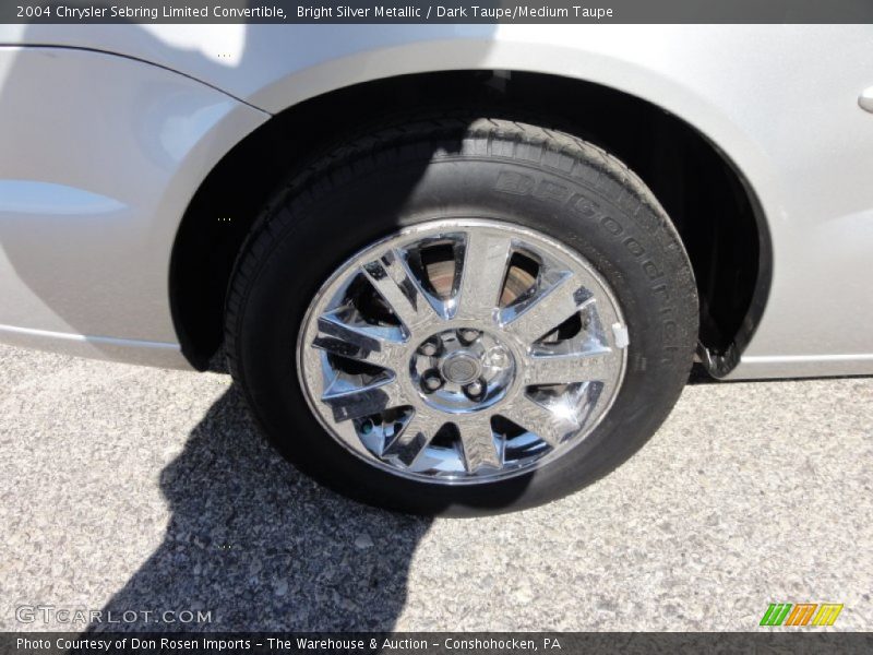 Bright Silver Metallic / Dark Taupe/Medium Taupe 2004 Chrysler Sebring Limited Convertible