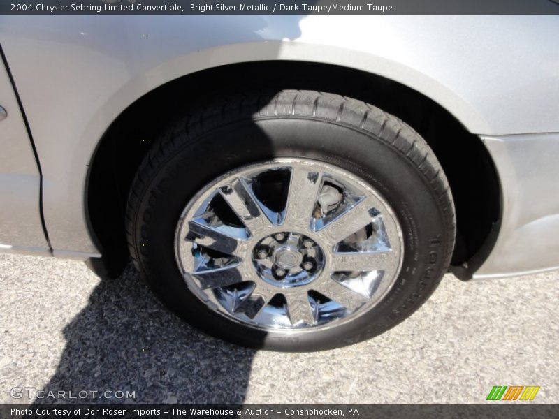 Bright Silver Metallic / Dark Taupe/Medium Taupe 2004 Chrysler Sebring Limited Convertible