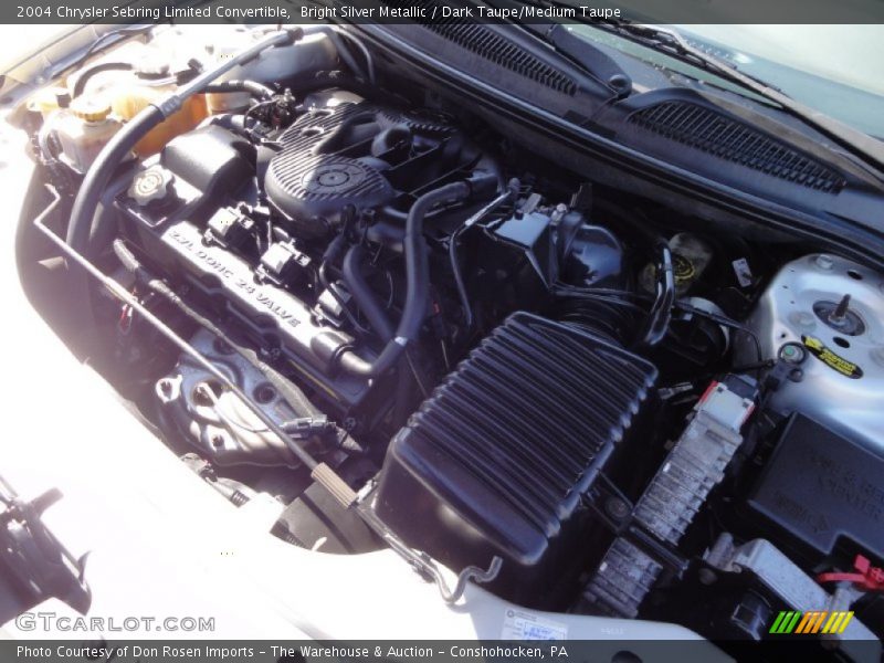 Bright Silver Metallic / Dark Taupe/Medium Taupe 2004 Chrysler Sebring Limited Convertible