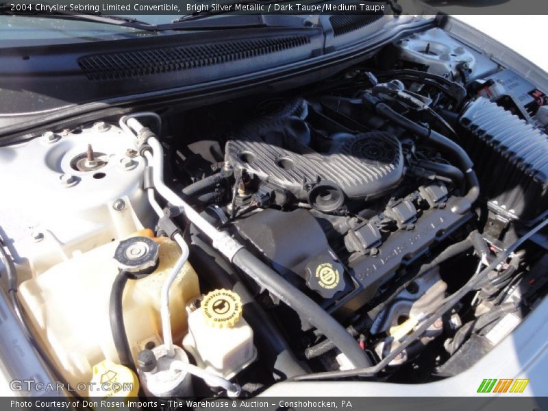 Bright Silver Metallic / Dark Taupe/Medium Taupe 2004 Chrysler Sebring Limited Convertible