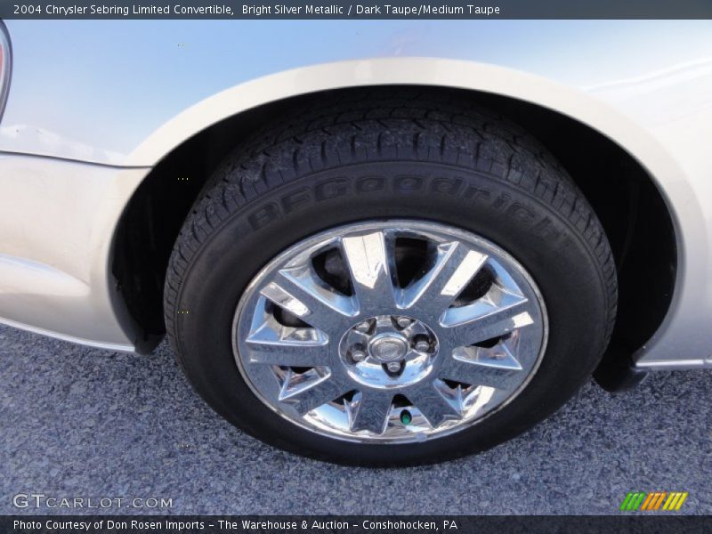 Bright Silver Metallic / Dark Taupe/Medium Taupe 2004 Chrysler Sebring Limited Convertible
