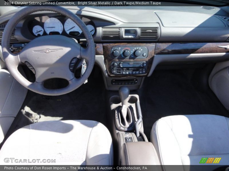 Bright Silver Metallic / Dark Taupe/Medium Taupe 2004 Chrysler Sebring Limited Convertible