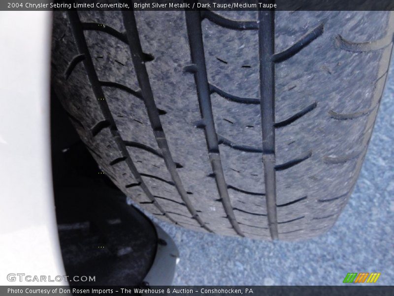 Bright Silver Metallic / Dark Taupe/Medium Taupe 2004 Chrysler Sebring Limited Convertible