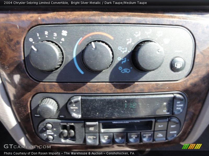 Bright Silver Metallic / Dark Taupe/Medium Taupe 2004 Chrysler Sebring Limited Convertible