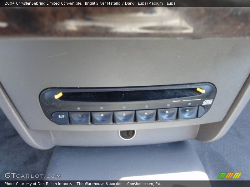Bright Silver Metallic / Dark Taupe/Medium Taupe 2004 Chrysler Sebring Limited Convertible