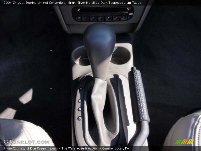 Bright Silver Metallic / Dark Taupe/Medium Taupe 2004 Chrysler Sebring Limited Convertible