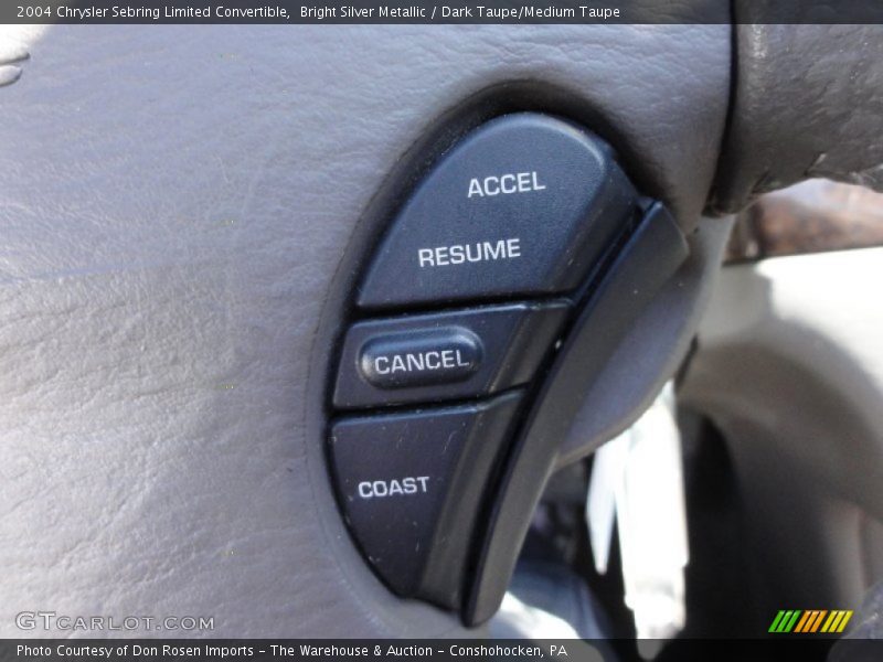 Bright Silver Metallic / Dark Taupe/Medium Taupe 2004 Chrysler Sebring Limited Convertible