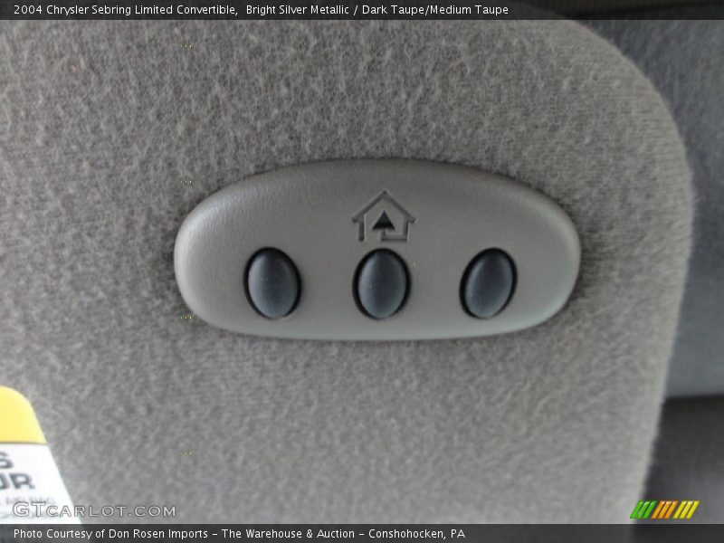 Bright Silver Metallic / Dark Taupe/Medium Taupe 2004 Chrysler Sebring Limited Convertible