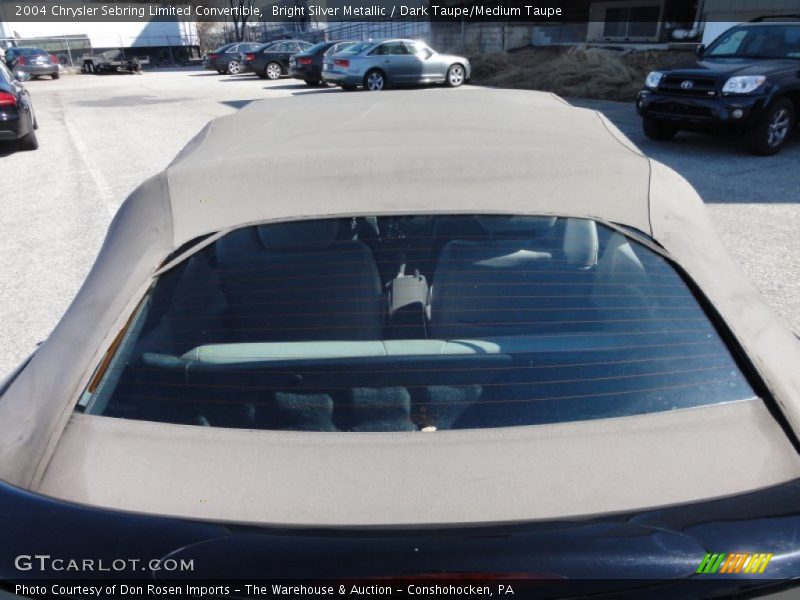 Bright Silver Metallic / Dark Taupe/Medium Taupe 2004 Chrysler Sebring Limited Convertible