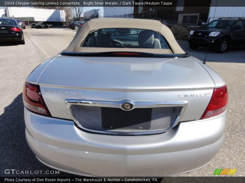 Bright Silver Metallic / Dark Taupe/Medium Taupe 2004 Chrysler Sebring Limited Convertible