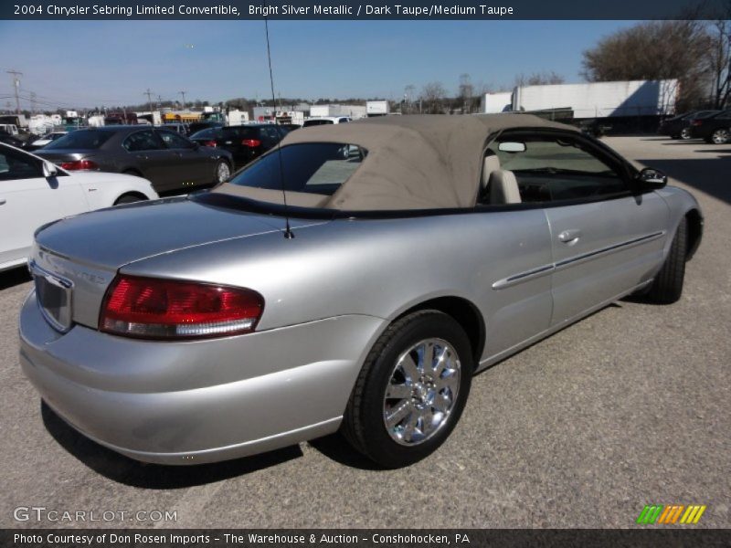 Bright Silver Metallic / Dark Taupe/Medium Taupe 2004 Chrysler Sebring Limited Convertible