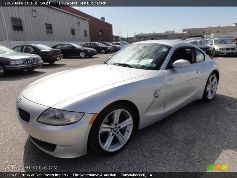 Titanium Silver Metallic / Black 2007 BMW Z4 3.0si Coupe