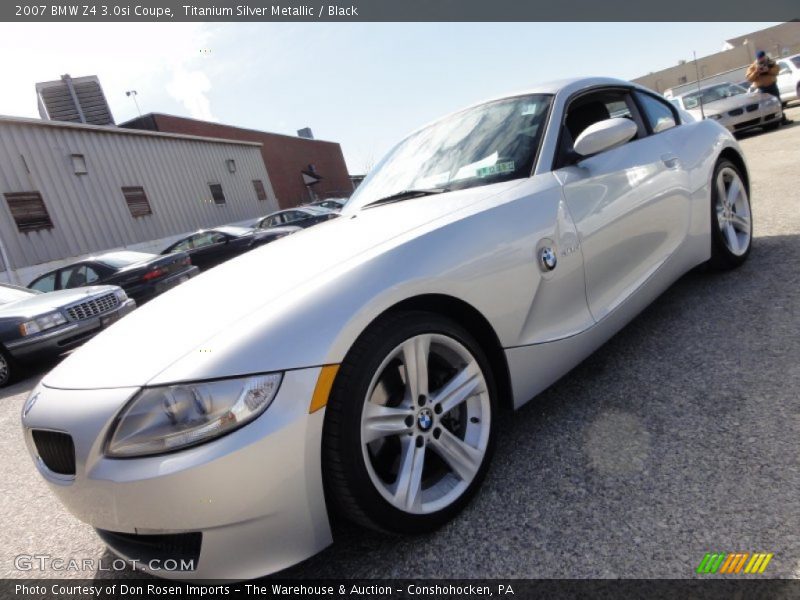 Titanium Silver Metallic / Black 2007 BMW Z4 3.0si Coupe