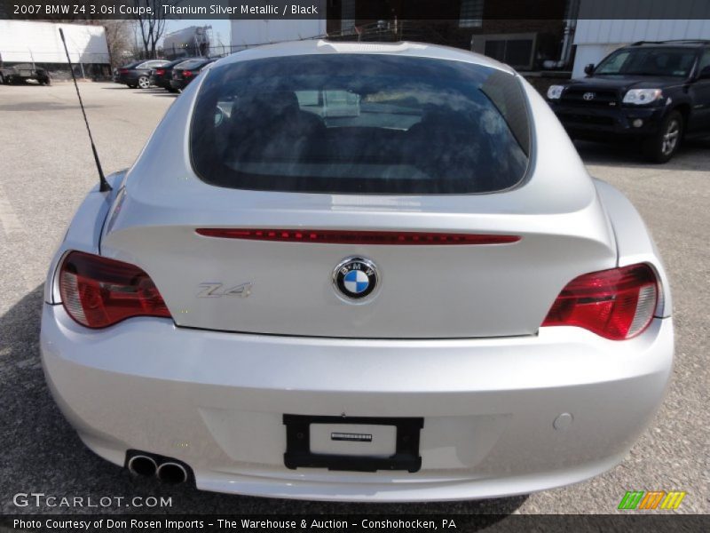 Titanium Silver Metallic / Black 2007 BMW Z4 3.0si Coupe