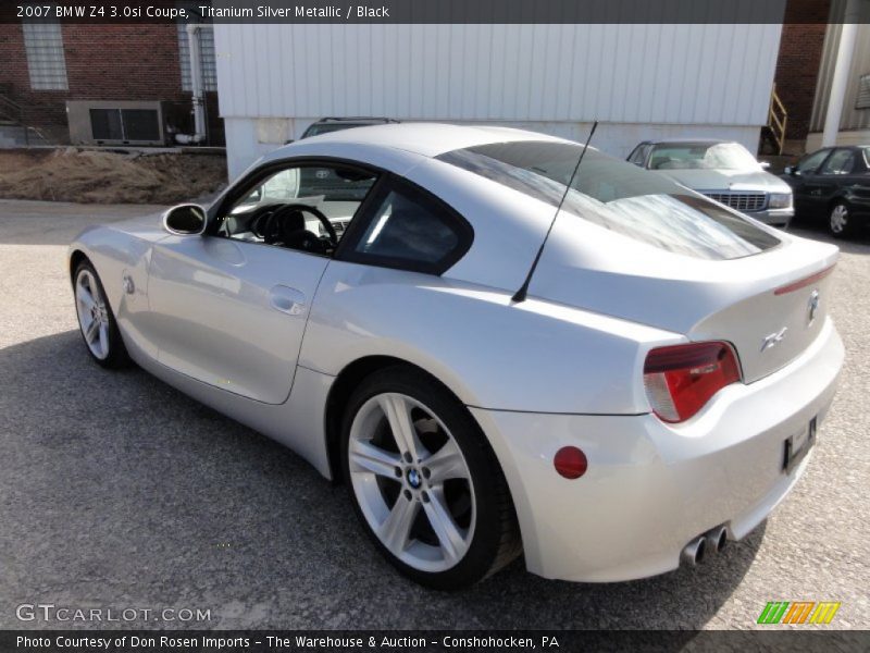 Titanium Silver Metallic / Black 2007 BMW Z4 3.0si Coupe