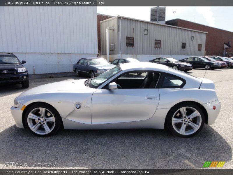 Titanium Silver Metallic / Black 2007 BMW Z4 3.0si Coupe