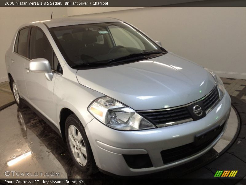 Brilliant Silver / Charcoal 2008 Nissan Versa 1.8 S Sedan