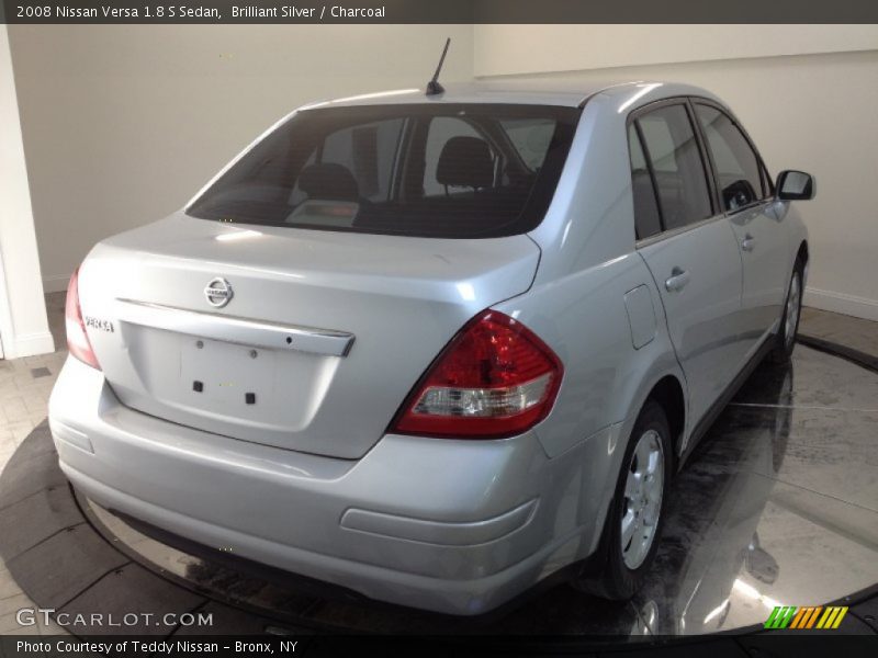 Brilliant Silver / Charcoal 2008 Nissan Versa 1.8 S Sedan