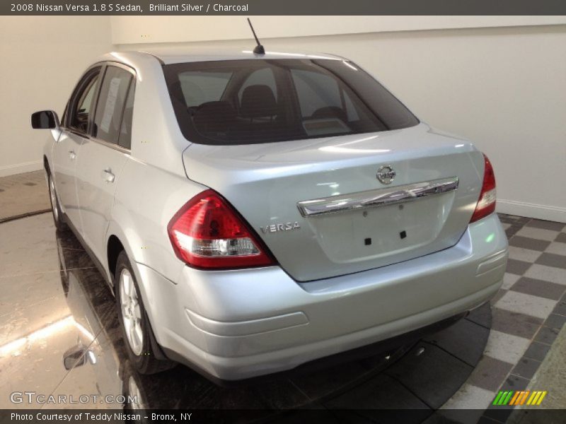 Brilliant Silver / Charcoal 2008 Nissan Versa 1.8 S Sedan