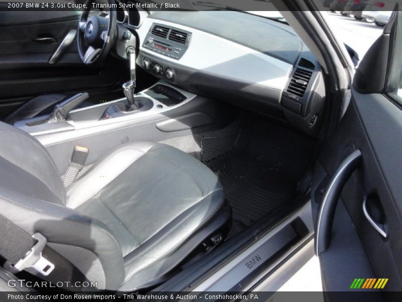 Titanium Silver Metallic / Black 2007 BMW Z4 3.0si Coupe