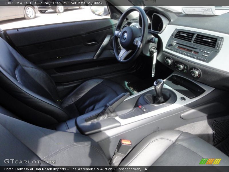 Titanium Silver Metallic / Black 2007 BMW Z4 3.0si Coupe