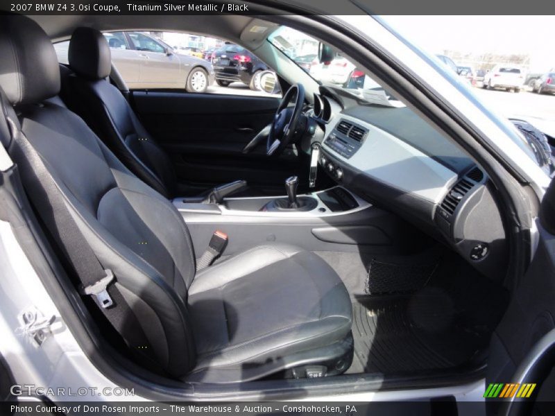 Titanium Silver Metallic / Black 2007 BMW Z4 3.0si Coupe
