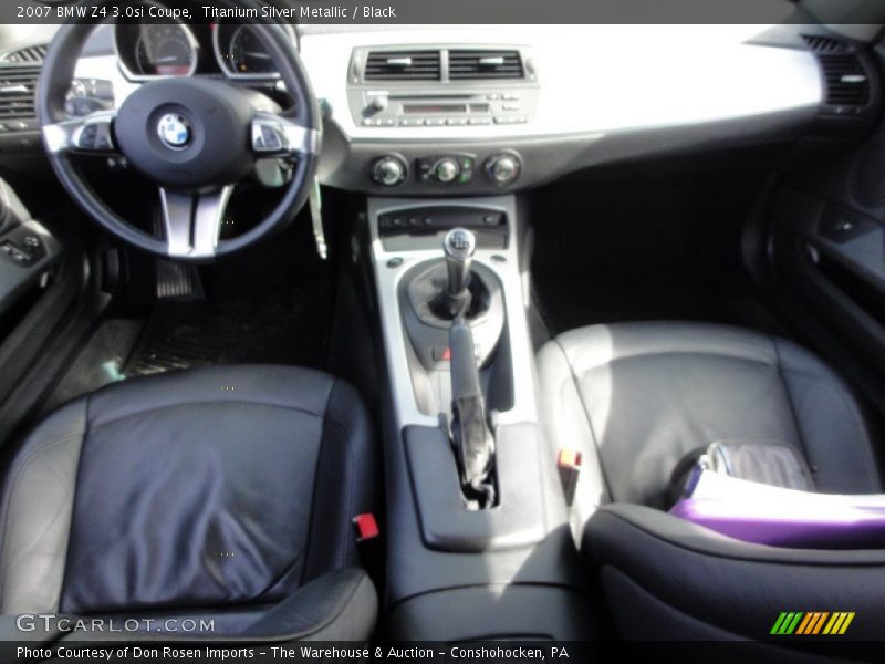 Titanium Silver Metallic / Black 2007 BMW Z4 3.0si Coupe