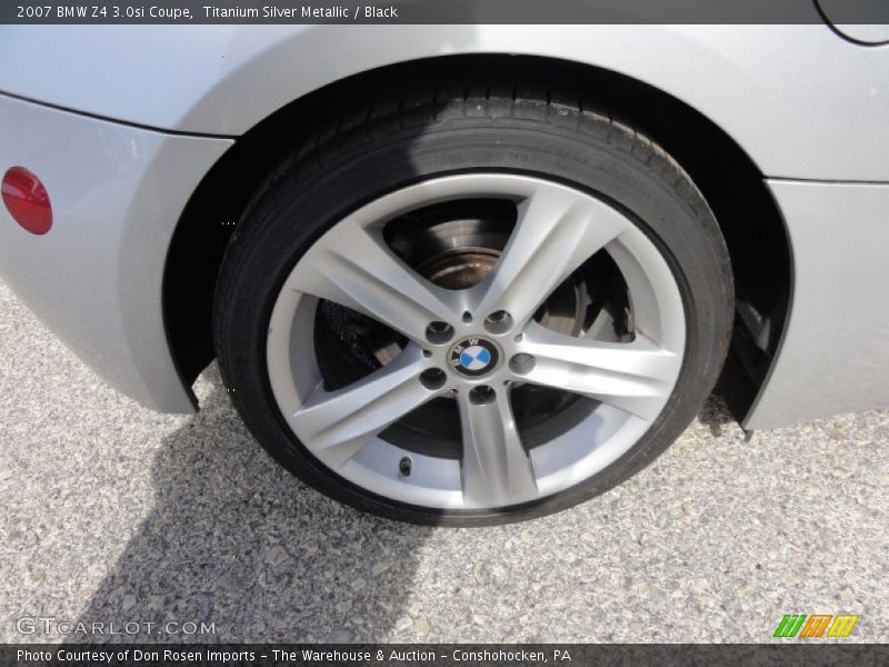 Titanium Silver Metallic / Black 2007 BMW Z4 3.0si Coupe