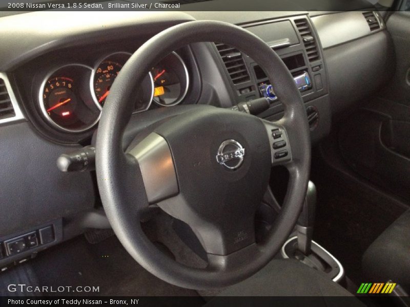 Brilliant Silver / Charcoal 2008 Nissan Versa 1.8 S Sedan