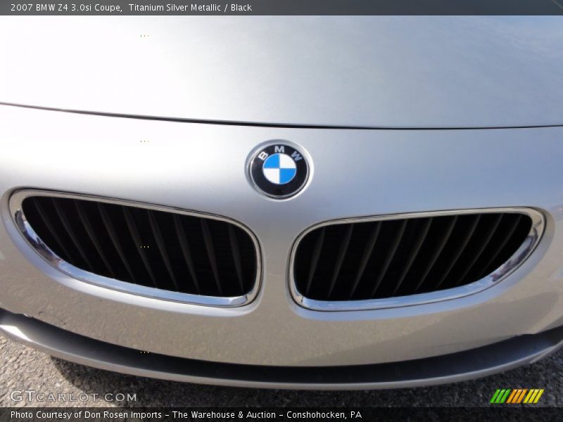 Titanium Silver Metallic / Black 2007 BMW Z4 3.0si Coupe