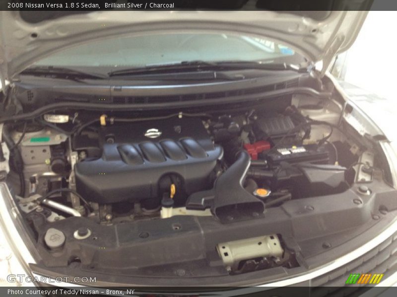 Brilliant Silver / Charcoal 2008 Nissan Versa 1.8 S Sedan