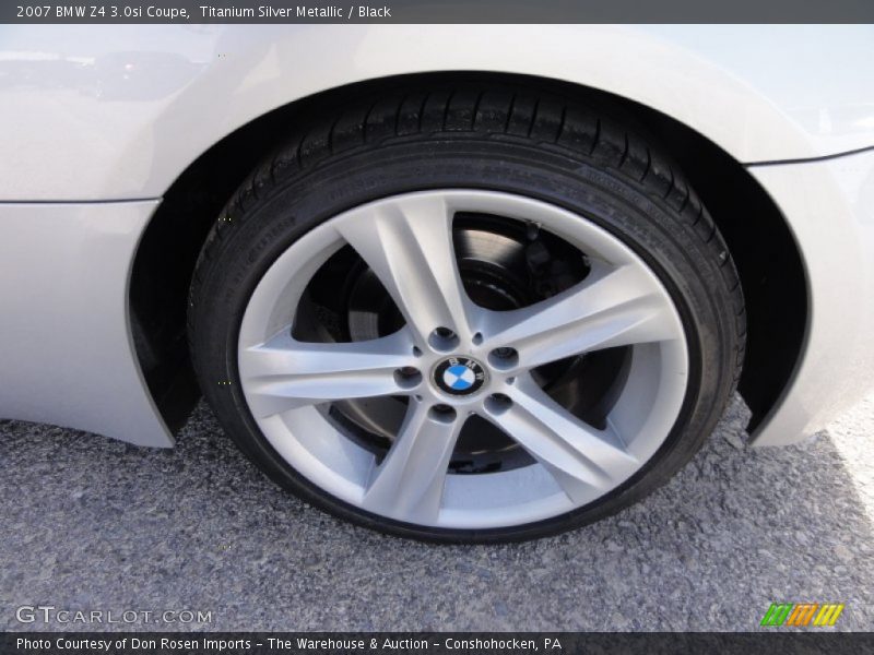 Titanium Silver Metallic / Black 2007 BMW Z4 3.0si Coupe