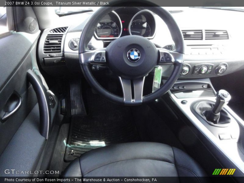 Titanium Silver Metallic / Black 2007 BMW Z4 3.0si Coupe