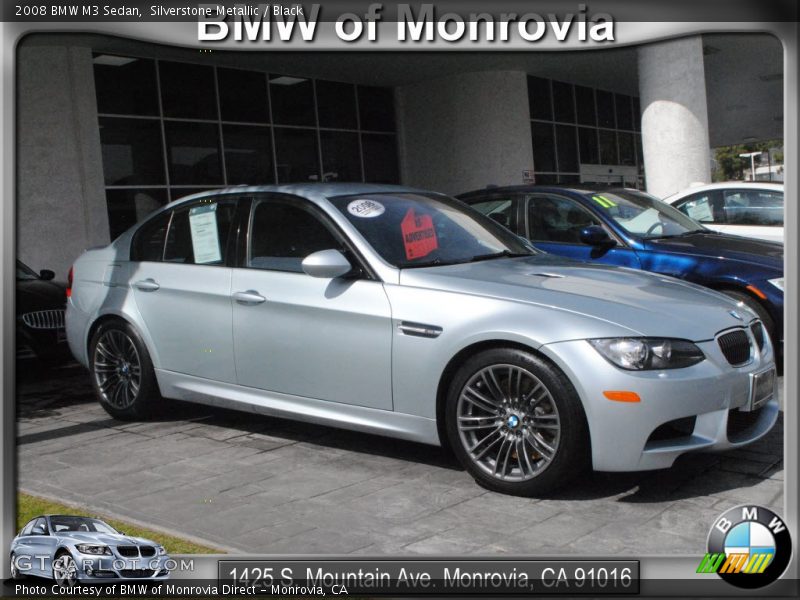 Silverstone Metallic / Black 2008 BMW M3 Sedan