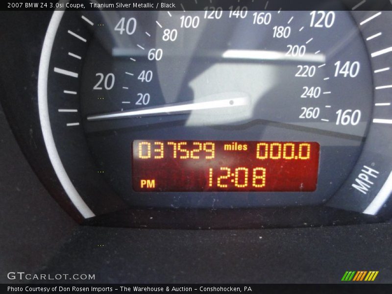 Titanium Silver Metallic / Black 2007 BMW Z4 3.0si Coupe
