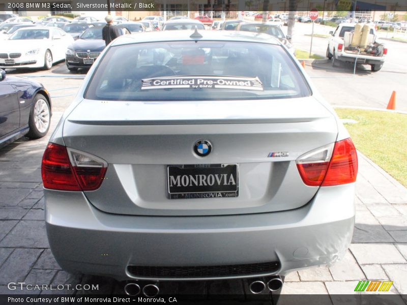 Silverstone Metallic / Black 2008 BMW M3 Sedan